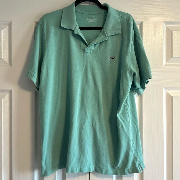 Vineyard Vines Men’s Mint Green Short-sleeve Polo Shirt - Size L - Picture 1 of 7